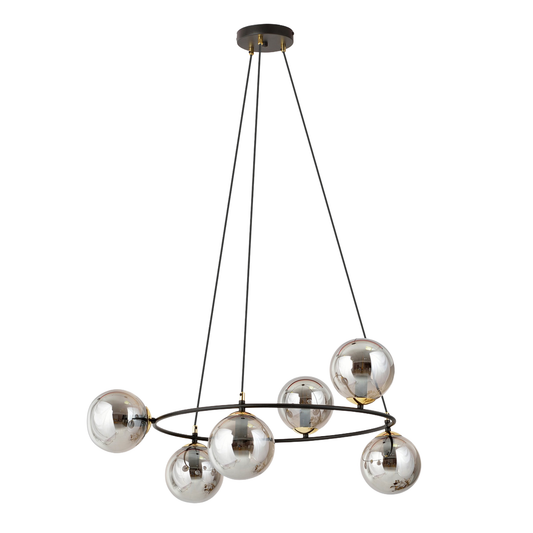 TAKLAMPA AZURA 6 - Svart/Guld
