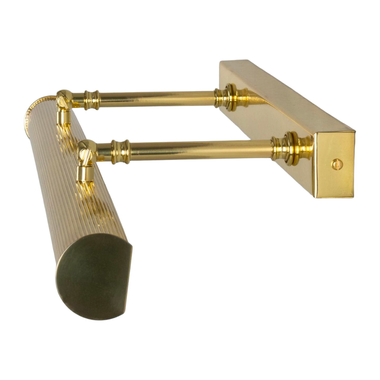 CAMBRIDGE - Adjustable Reeded Brass Picture Light 60.5cm