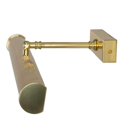 CAMBRIDGE - Adjustable Reeded Brass Picture Light 50.5cm