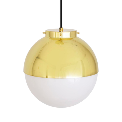 FLORENCE - Brass and Glass Globe Pendant Light
