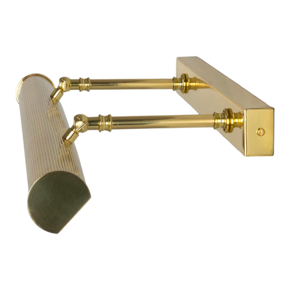 CAMBRIDGE - Adjustable Reeded Brass Picture Light 60.5cm