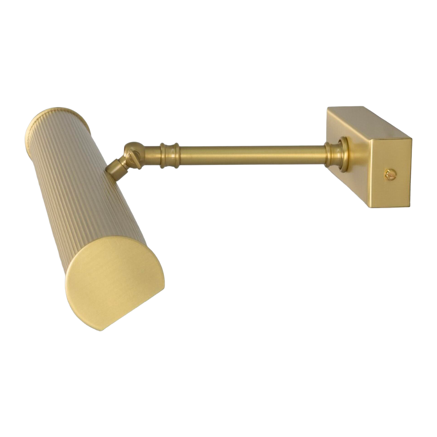 CAMBRIDGE - Adjustable Reeded Brass Picture Light 50.5cm