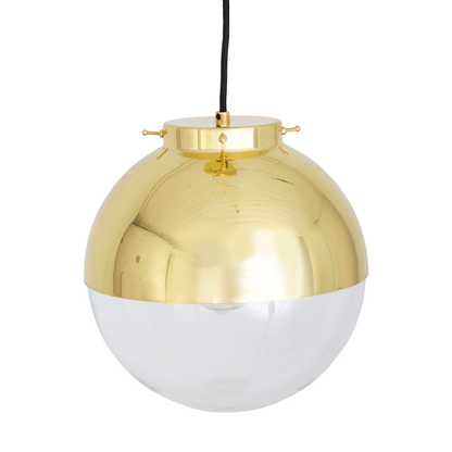 FLORENCE - Brass and Glass Globe Pendant Light