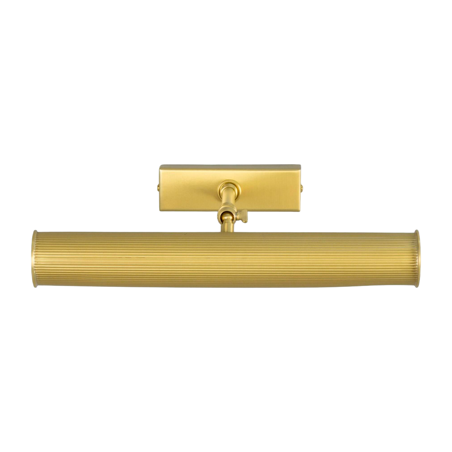 CAMBRIDGE -  Adjustable Reeded Brass Picture Light 35.5cm