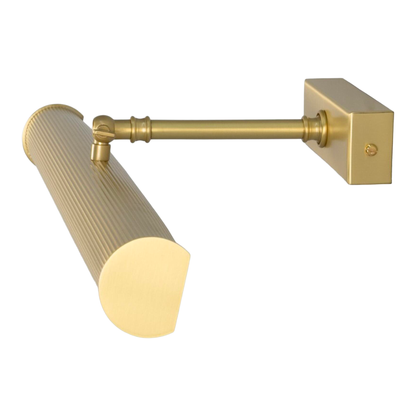 CAMBRIDGE - Adjustable Reeded Brass Picture Light 50.5cm