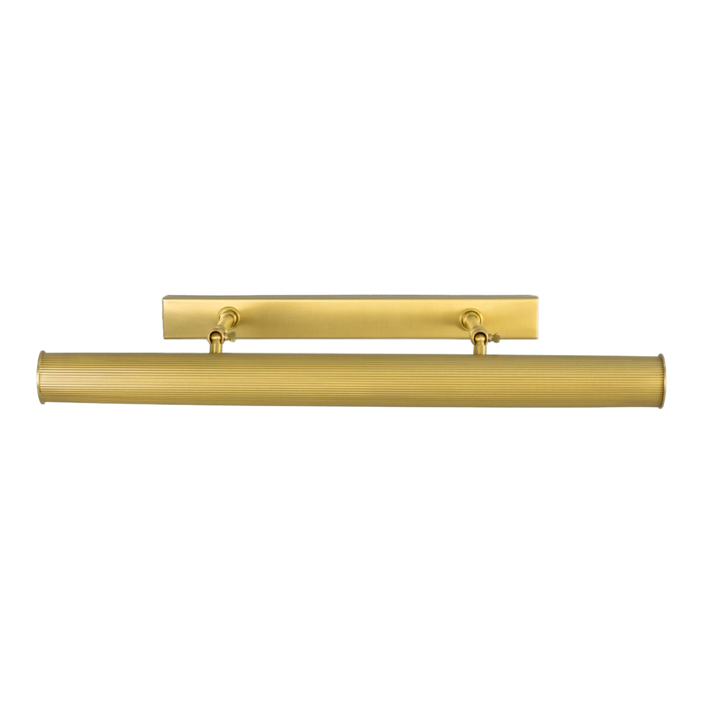 CAMBRIDGE - Adjustable Reeded Brass Picture Light 60.5cm