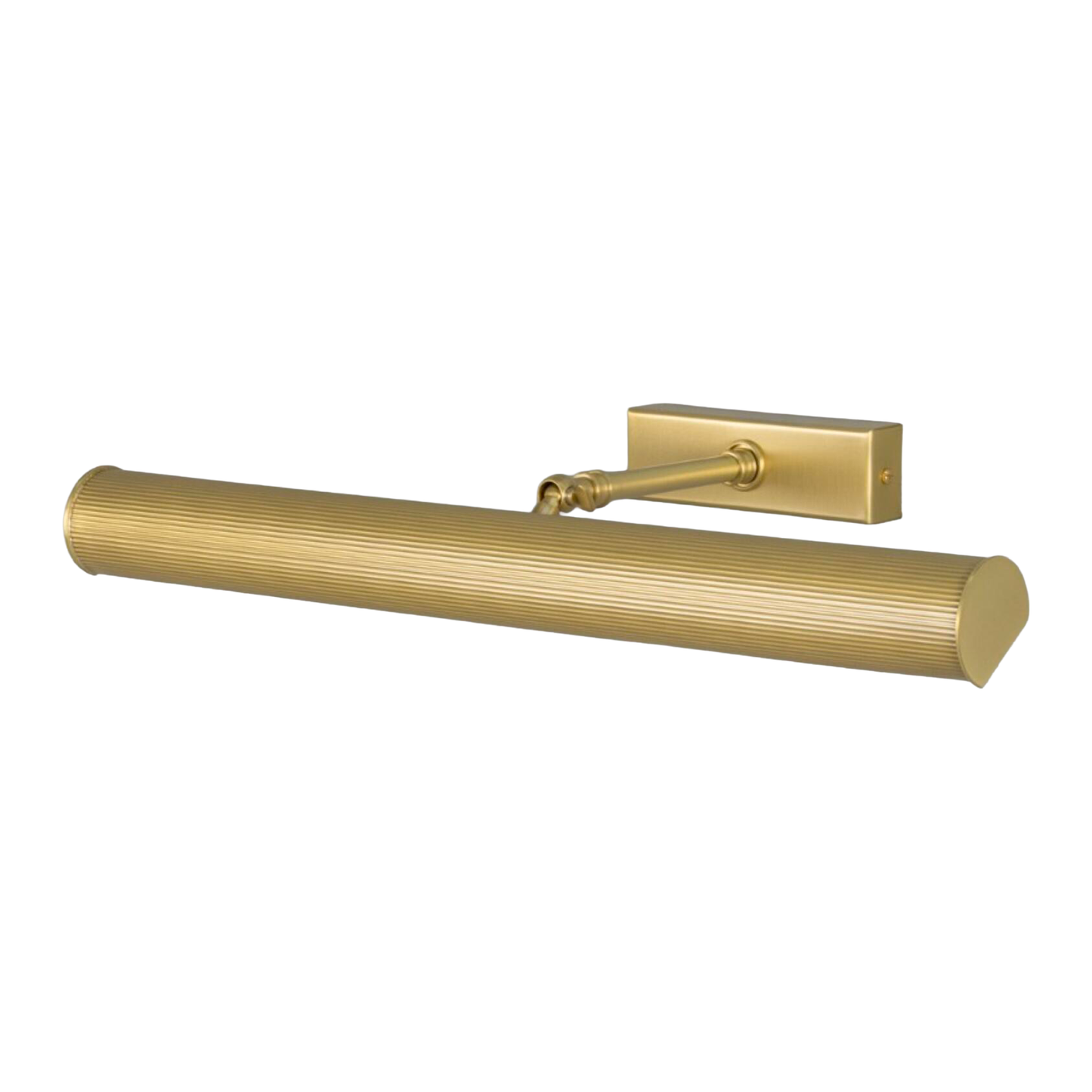 CAMBRIDGE - Adjustable Reeded Brass Picture Light 50.5cm