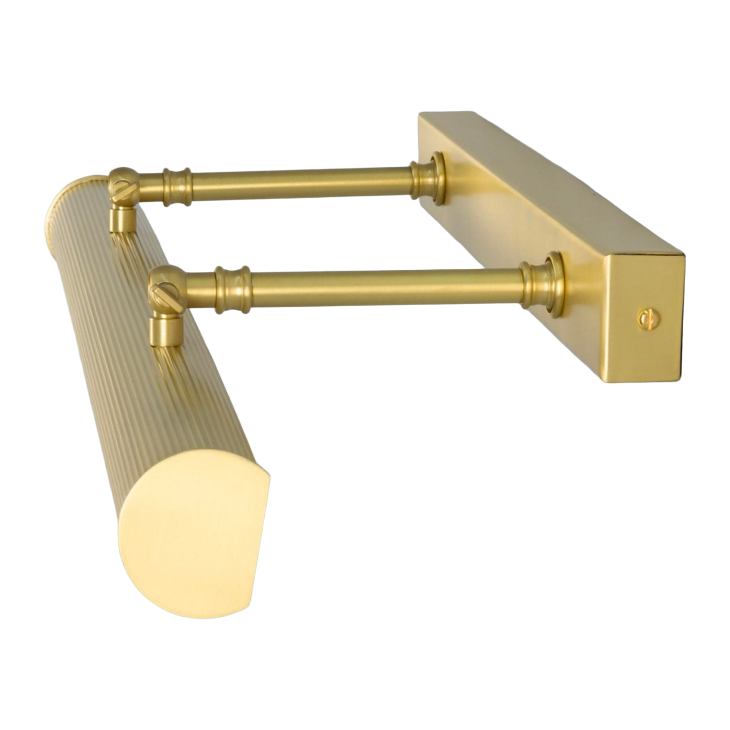 CAMBRIDGE - Adjustable Reeded Brass Picture Light 60.5cm