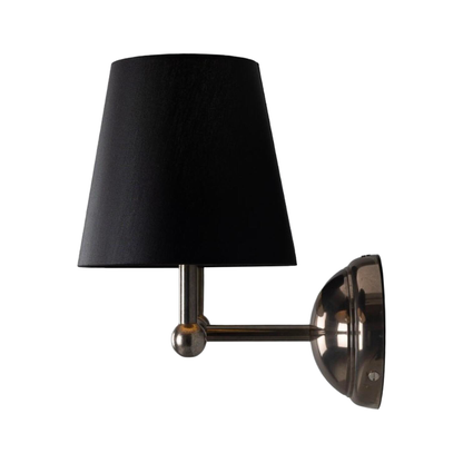 BUSAN - Modern Brass Double Wall Light with Fabric Shades
