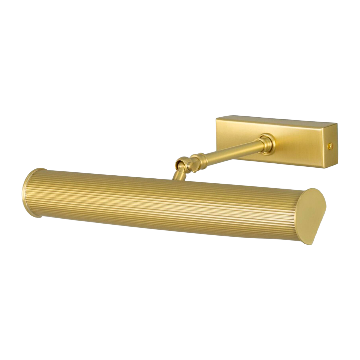 CAMBRIDGE -  Adjustable Reeded Brass Picture Light 35.5cm