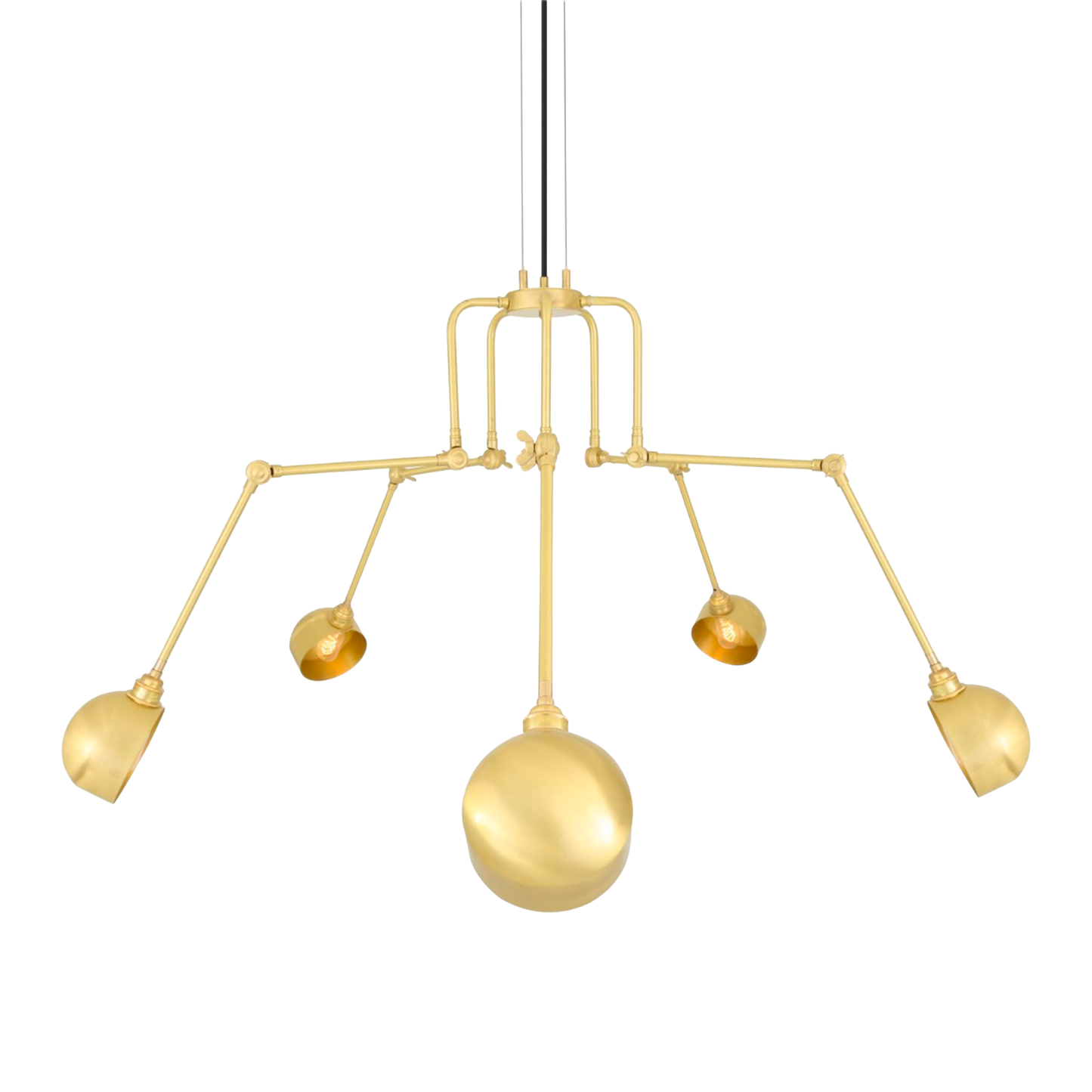 SAN JOSE - Industrial Chandelier, Five-Arm