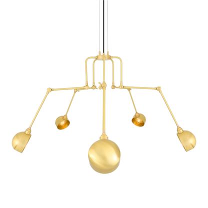 SAN JOSE - Industrial Chandelier, Five-Arm