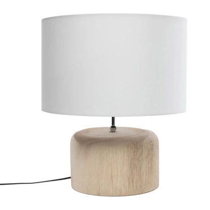 THE TEAK WOOD TABLE LAMP BASE - Natural