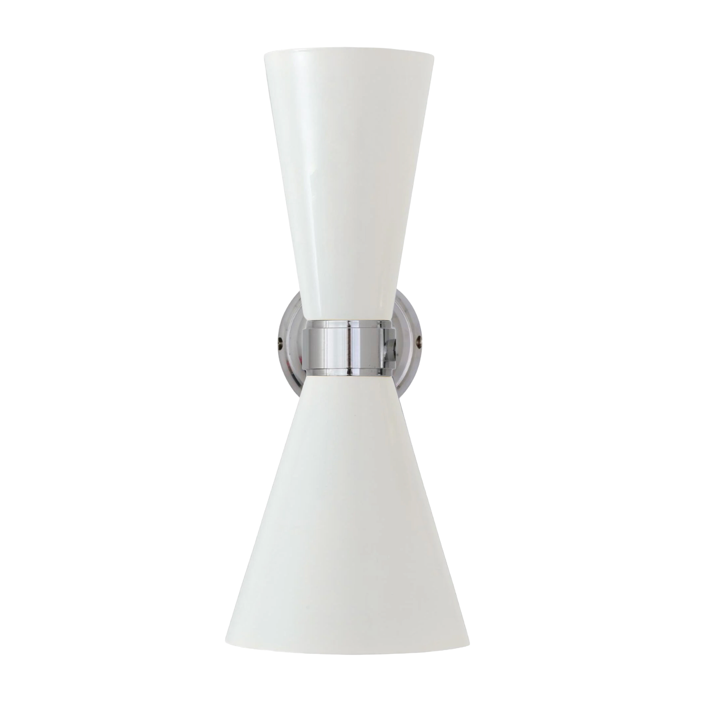 CAIRO - Mid-Century Double Cone Chrome Wall Light