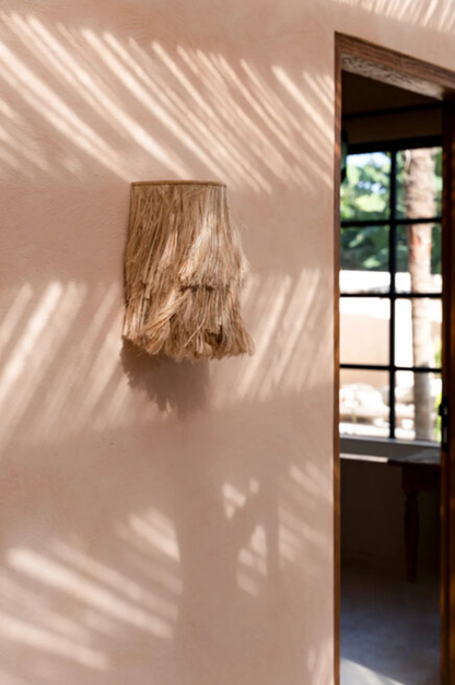 THE ABACA WALL APPLIQUE - Natural S