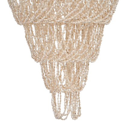 THE OCEAN TOWER SHELL CHANDELIER - Natural L