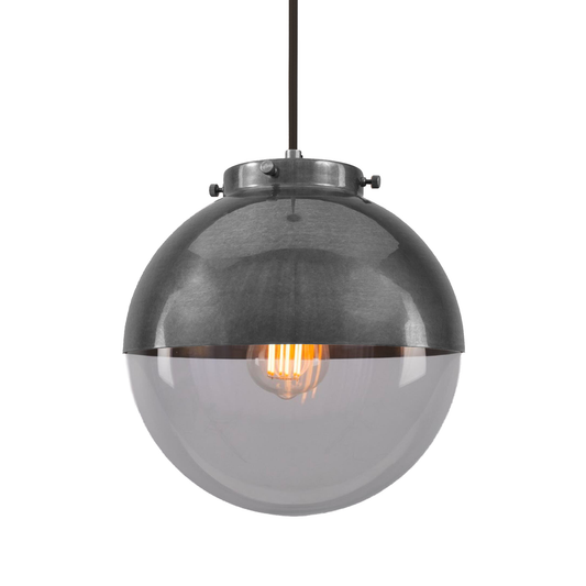 FLORENCE - Brass and Glass Globe Pendant Light