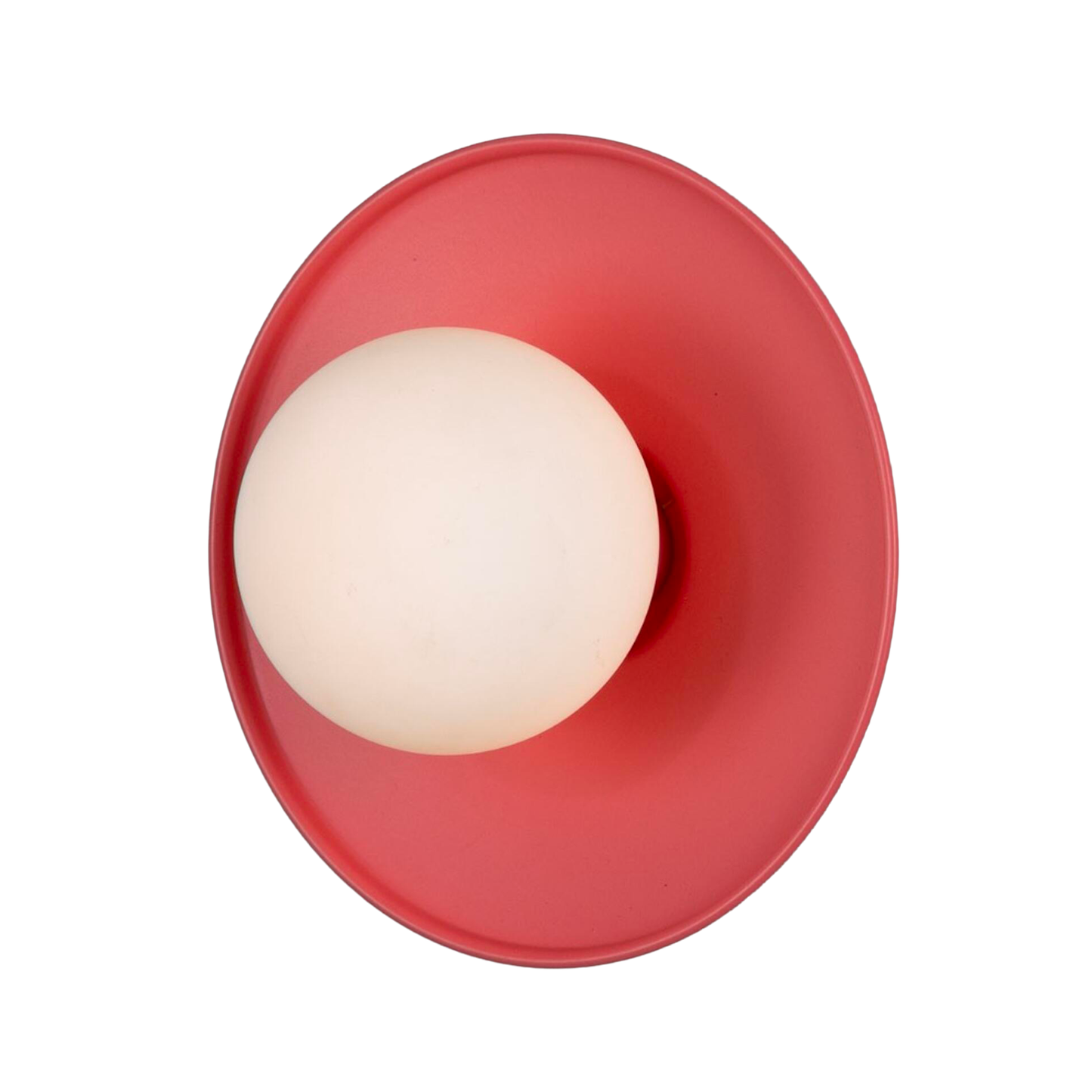 AOSTA - Brass Disc Bathroom Wall Light with Glass Globe 16.2cm IP65