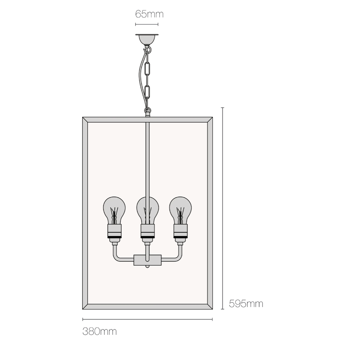 EXTRA SQUARE LARGE PENDANT