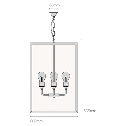 EXTRA SQUARE LARGE PENDANT
