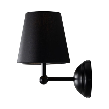 BUSAN - Modern Brass Double Wall Light with Fabric Shades