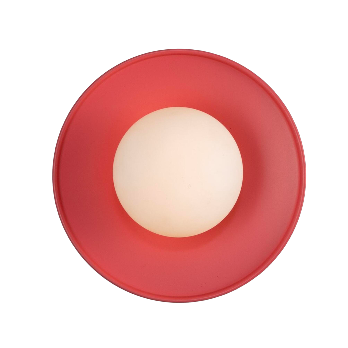 AOSTA - Brass Disc Bathroom Wall Light with Glass Globe 16.2cm IP65