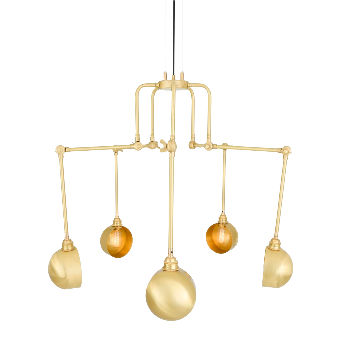 SAN JOSE - Industrial Chandelier, Five-Arm