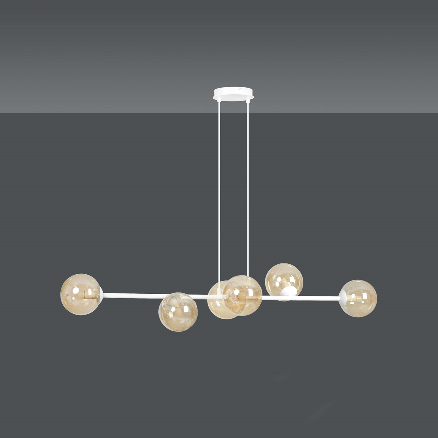 TAKLAMPA ROSSI 6 - Vit 110cm (Special Beställningsvara)