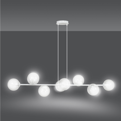 TAKLAMPA ROSSI 8 - Vit 130cm (Special Beställningsvara)
