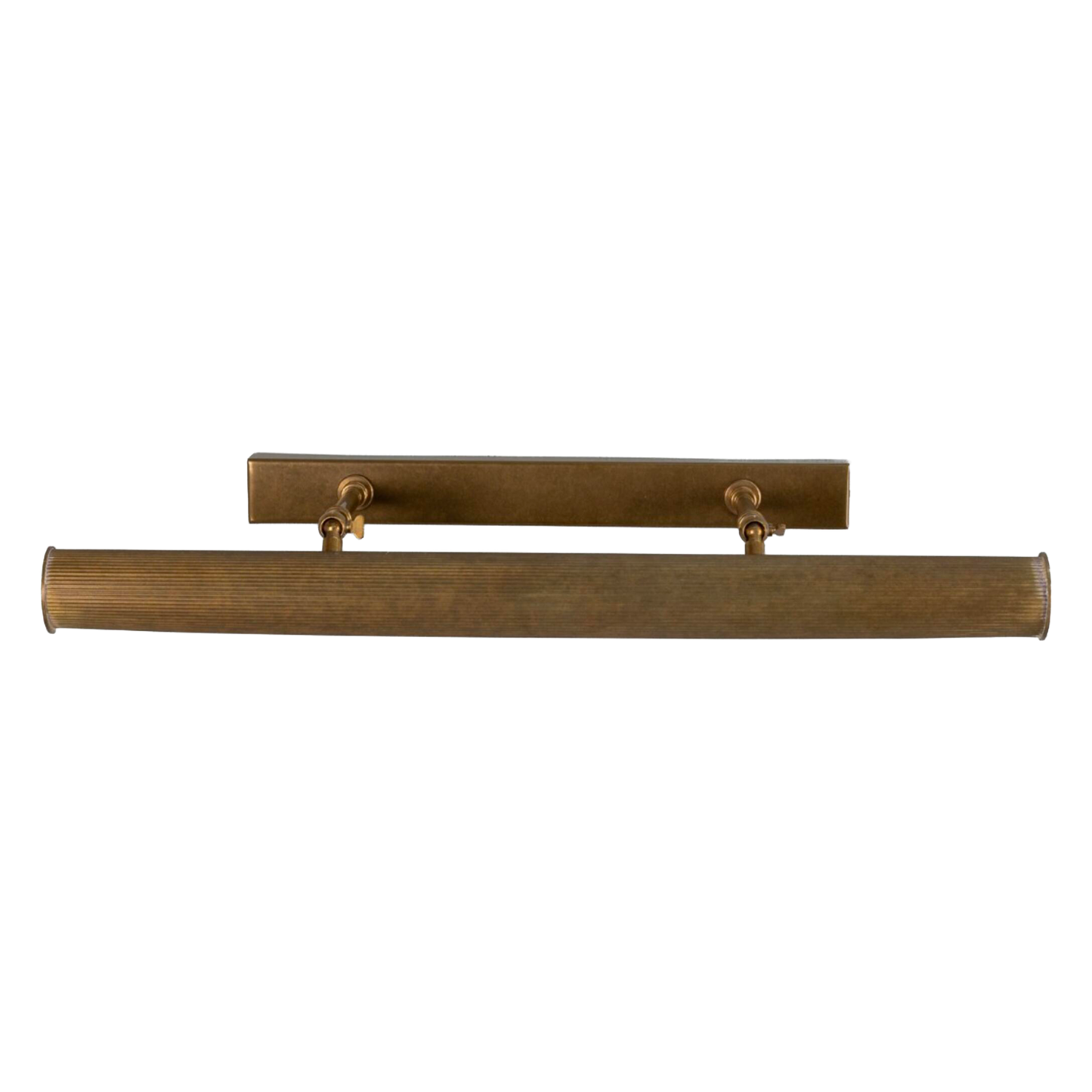 CAMBRIDGE - Adjustable Reeded Brass Picture Light 60.5cm