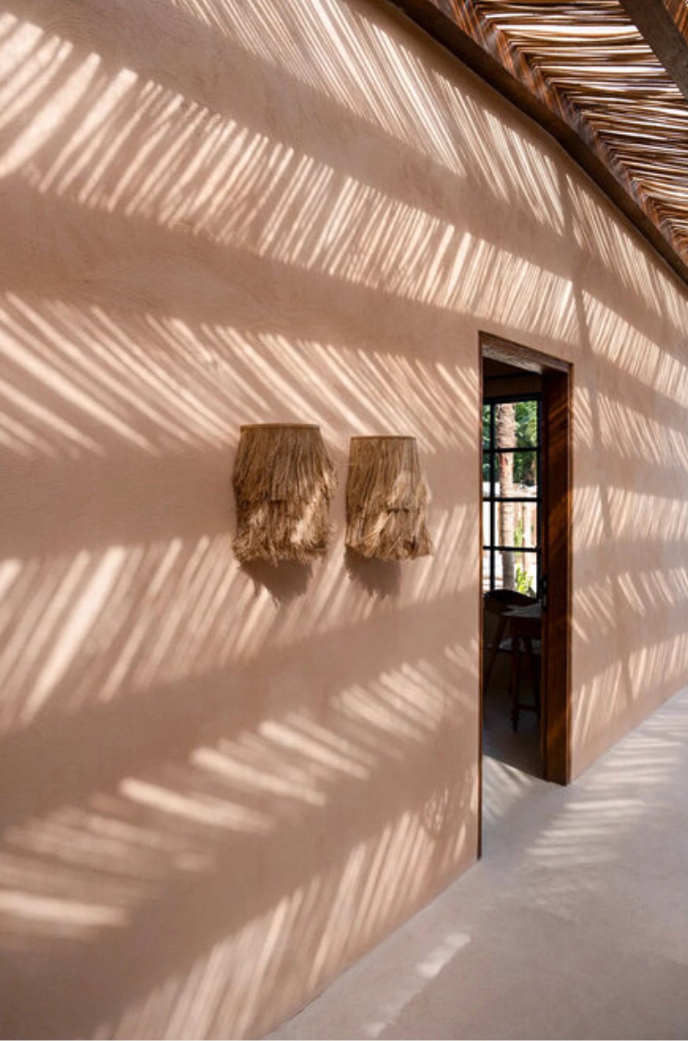 THE ABACA WALL APPLIQUE - Natural S