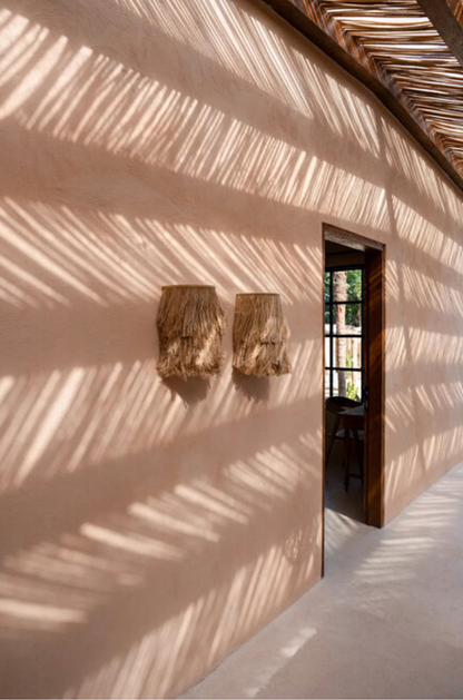 THE ABACA WALL APPLIQUE - Natural S