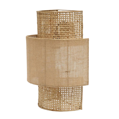 THE BOLLY JUTE WALL LAMP - Natural M