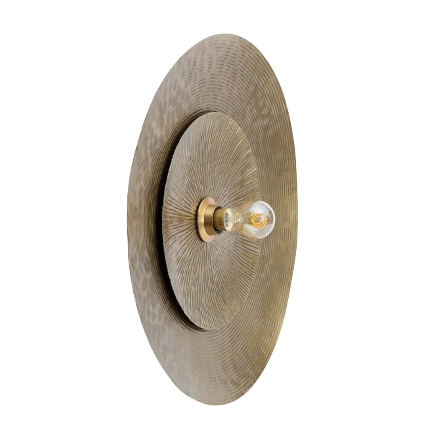 THE DOUBLE FULL MOON WALL LAMP - Brass M