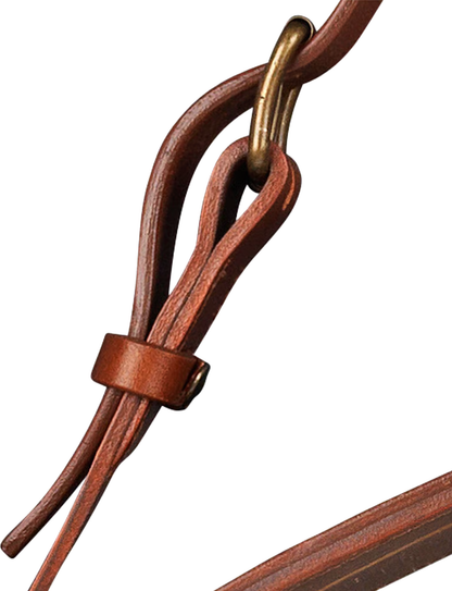 ADNET MIRROR - Medium tan leather