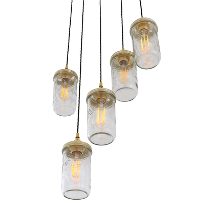 JAM JAR - Pendant Cluster, Five Light