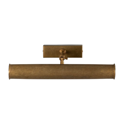 CAMBRIDGE -  Adjustable Reeded Brass Picture Light 35.5cm