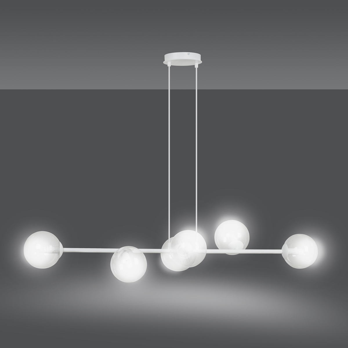 TAKLAMPA ROSSI 6 - Vit 110cm (Special Beställningsvara)