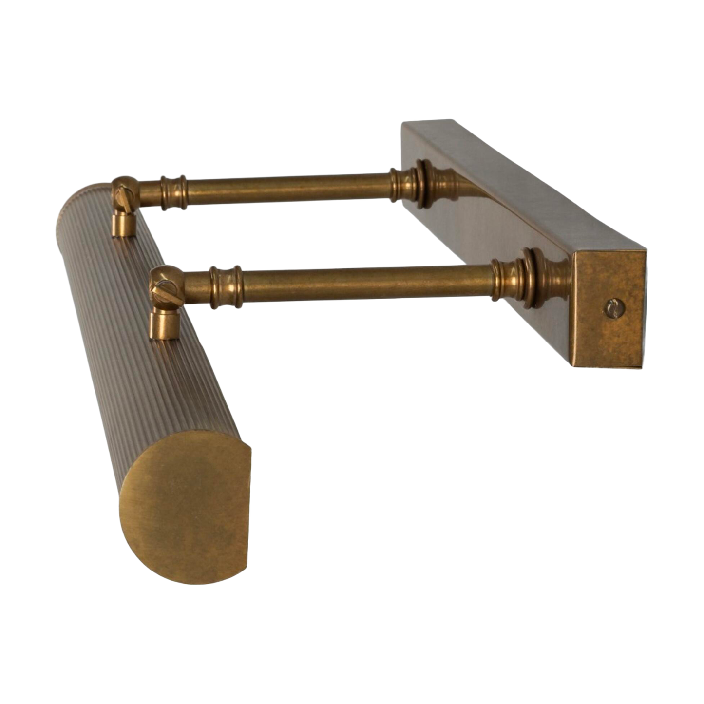 CAMBRIDGE - Adjustable Reeded Brass Picture Light 60.5cm