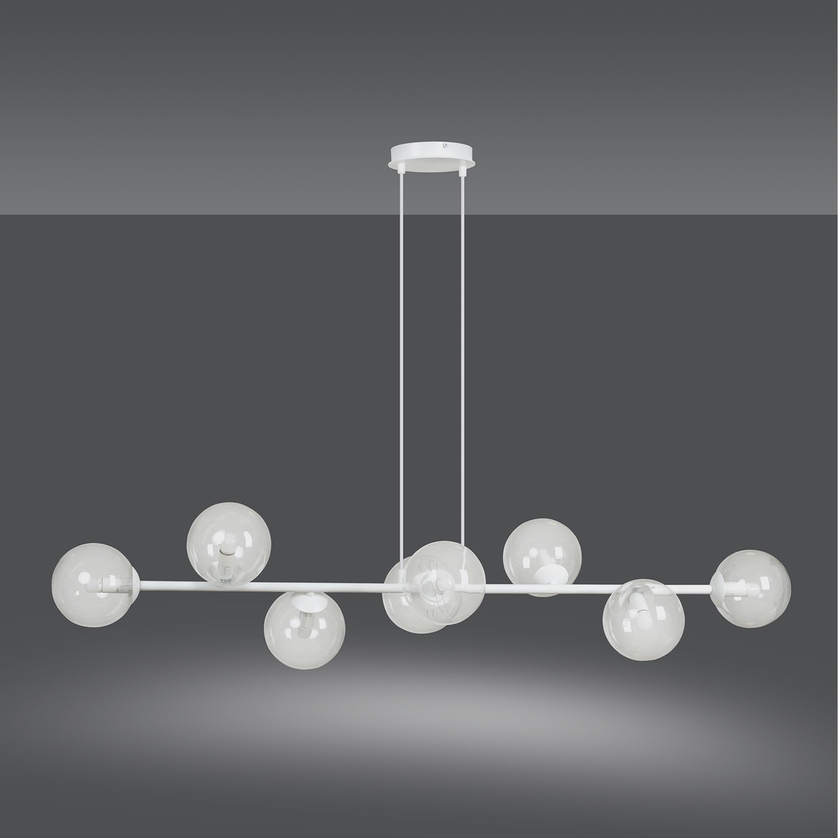 TAKLAMPA ROSSI 8 - Vit 130cm (Special Beställningsvara)