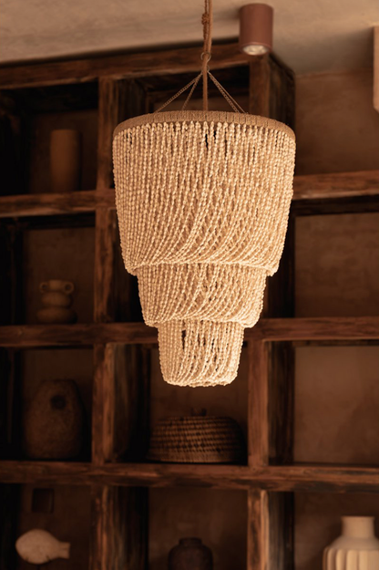 THE LAGOON SHELL CHANDELIER - Natural M