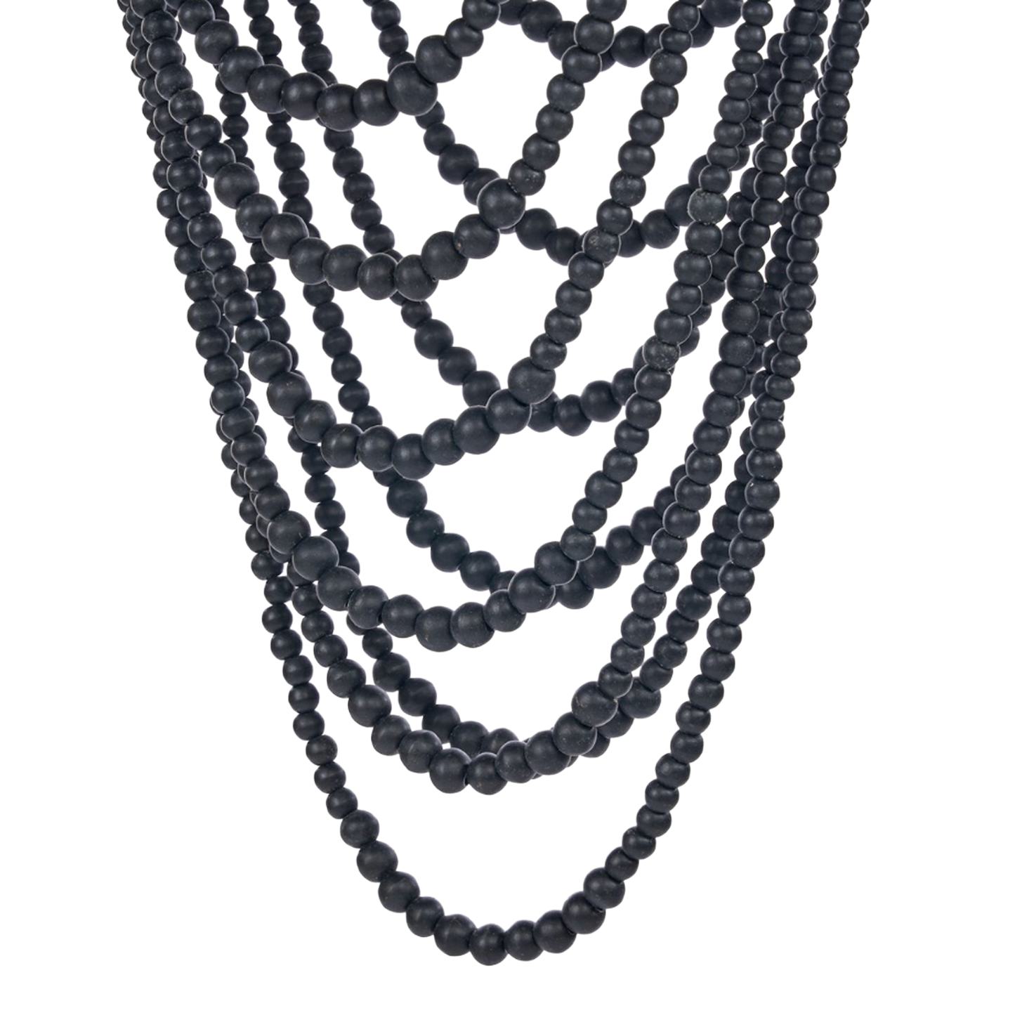 THE WOODEN BEAD CHANDELIER - Black L