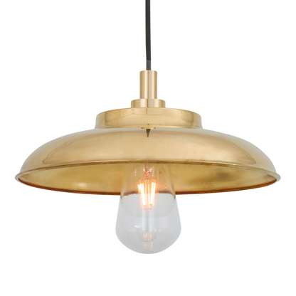 DARYA - Brass Factory Pendant Light 32cm IP65