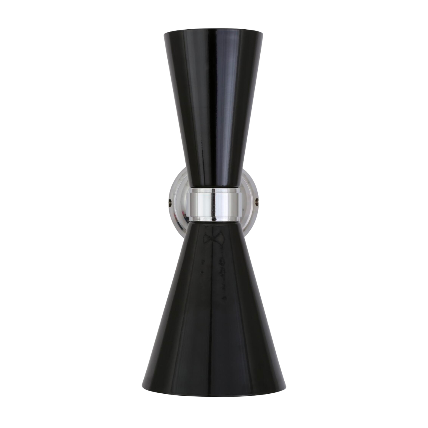 CAIRO - Mid-Century Double Cone Chrome Wall Light