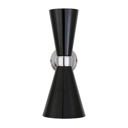 CAIRO - Mid-Century Double Cone Chrome Wall Light