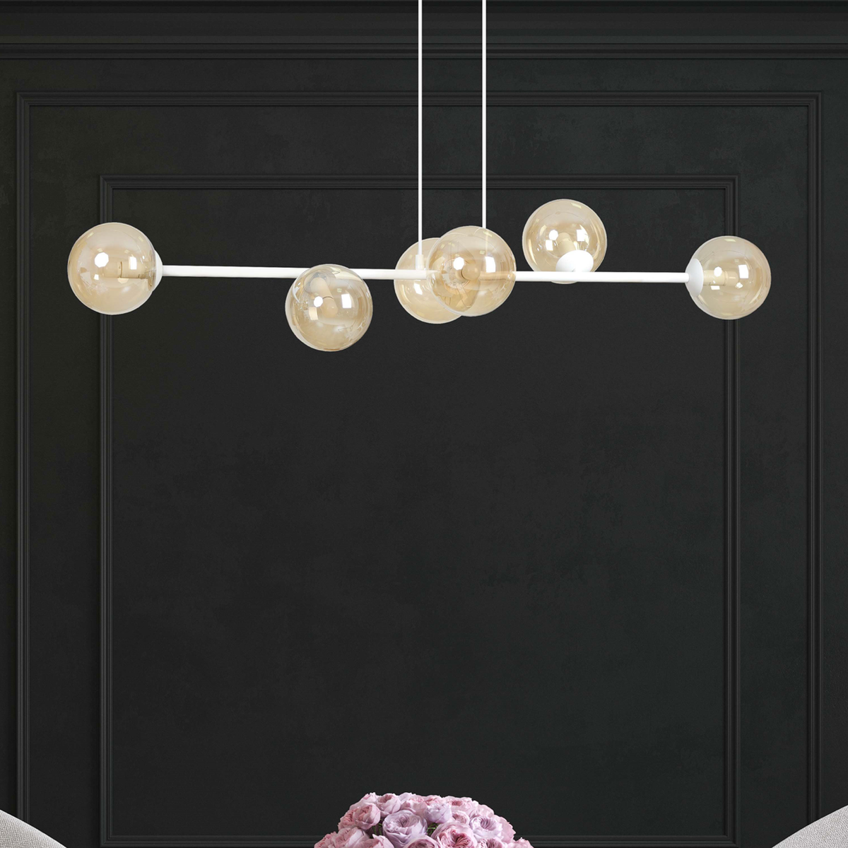TAKLAMPA ROSSI 6 - Vit 110cm (Special Beställningsvara)