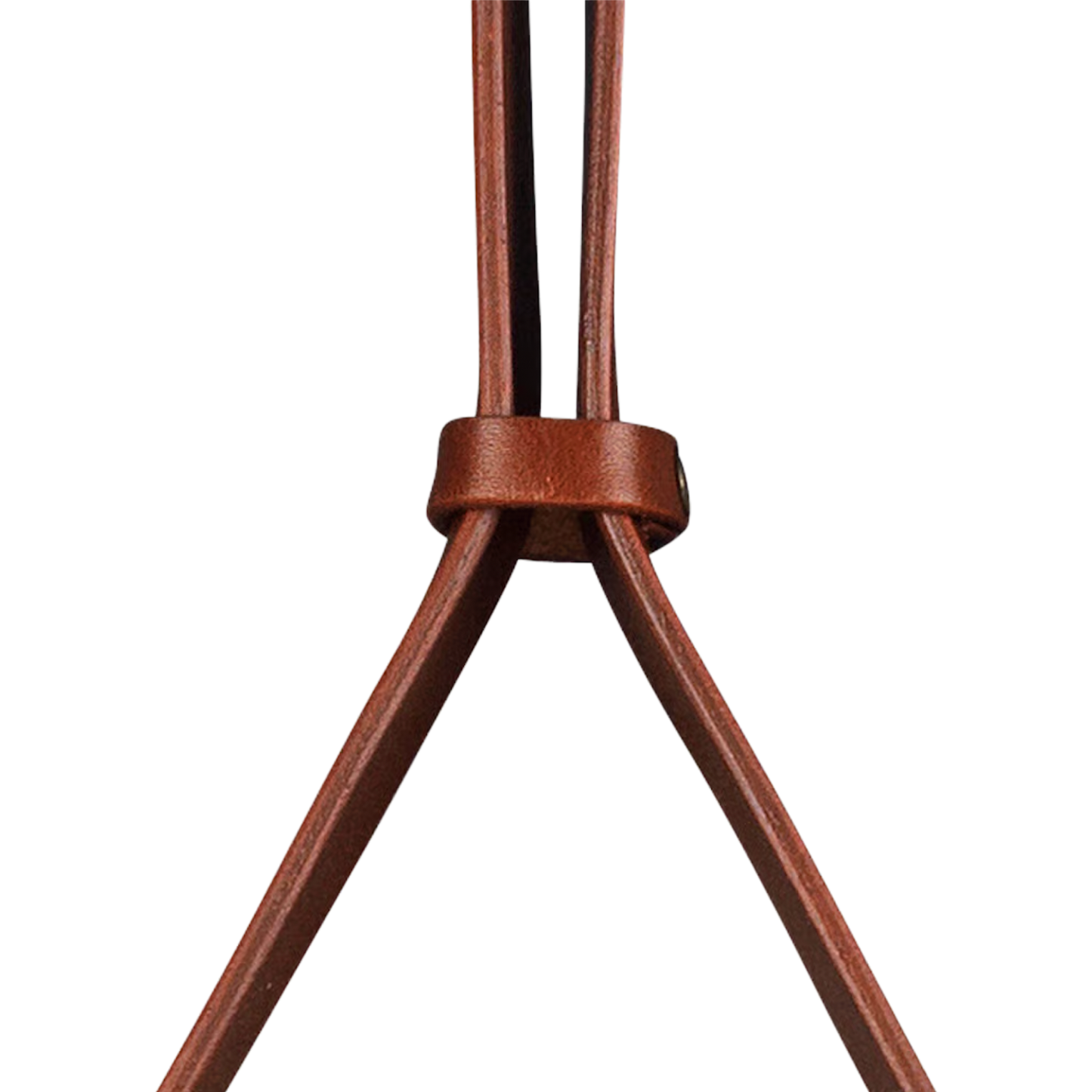 ADNET MIRROR - Medium tan leather
