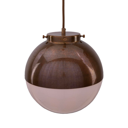 FLORENCE - Brass and Glass Globe Pendant Light