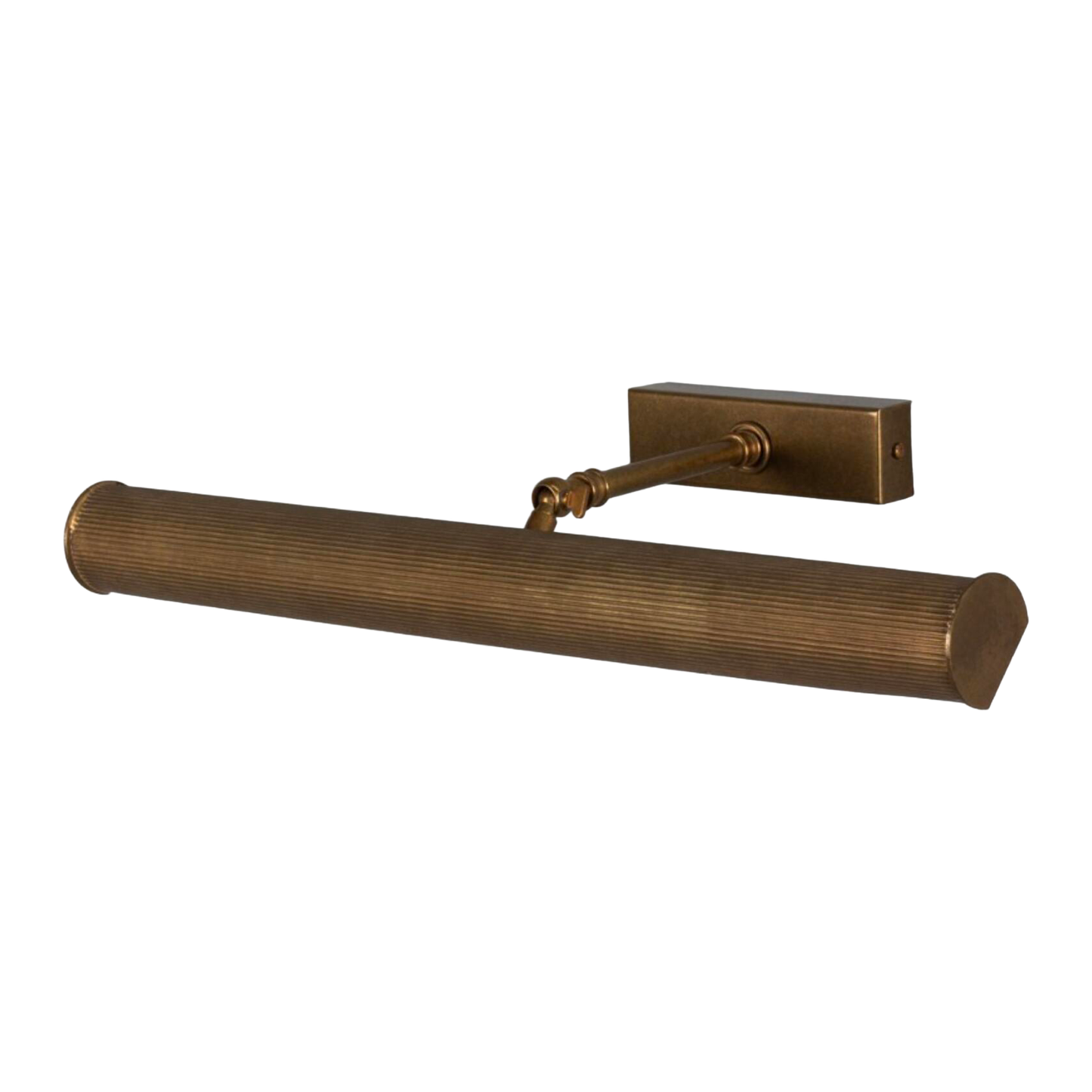 CAMBRIDGE - Adjustable Reeded Brass Picture Light 50.5cm