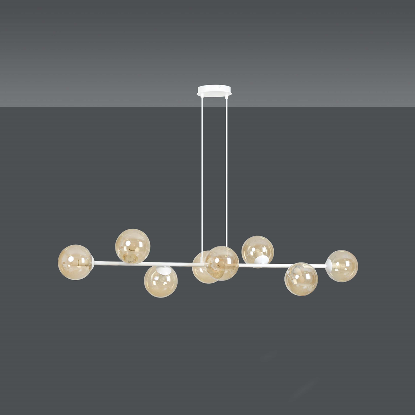 TAKLAMPA ROSSI 8 - Vit 130cm (Special Beställningsvara)